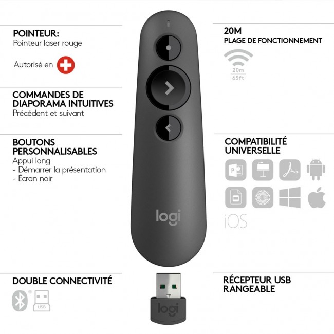 Logitech R500 Laser Presentation Remote