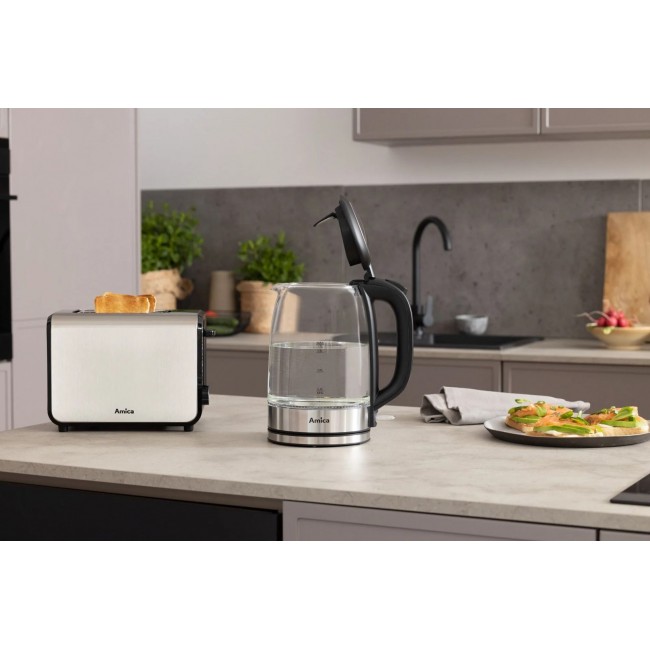 Amica KD 2050G Inox electric kettle 1.7 l 2200 W Transparent Amica KD 2050G Inox electric kettle 1.7 l 2200 W Transparent