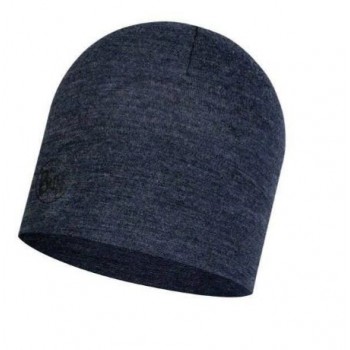 BUFF MERINO MIDWEIGHT BEANIE MELANGE NIGHT BLUE
