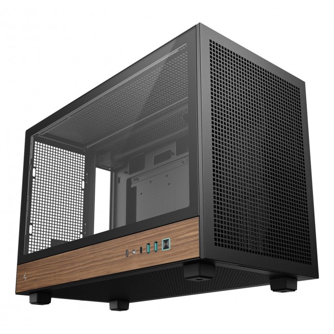 DeepCool CH260 WOOD Micro Tower Black, Wood