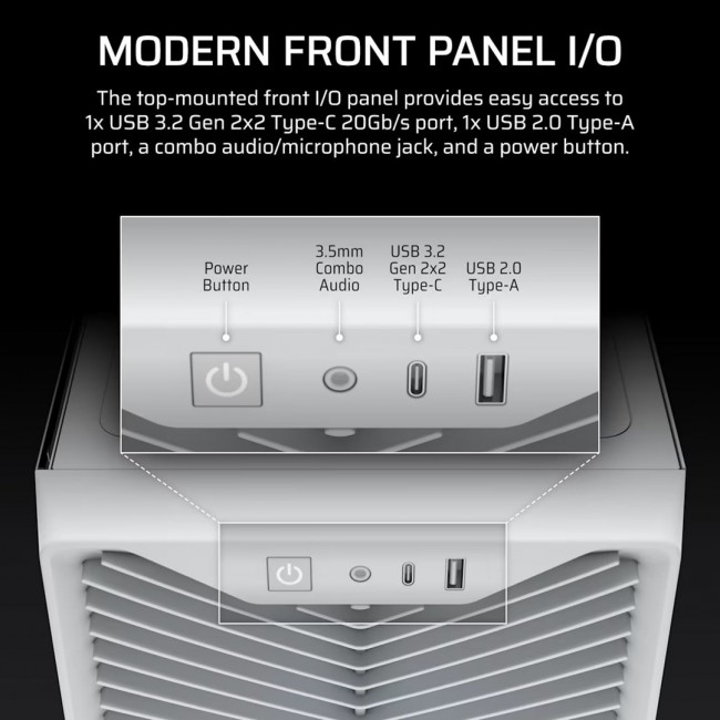 Corsair 3200D RS ARGB Mid-Tower Case White