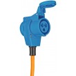 Brennenstuhl 1132910525 power extension 1.5 m 1 AC outlet(s) Outdoor Black, Blue, Orange