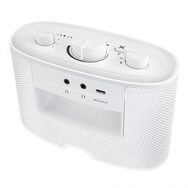 Albrecht Klaro Stereo portable speaker White 4 W