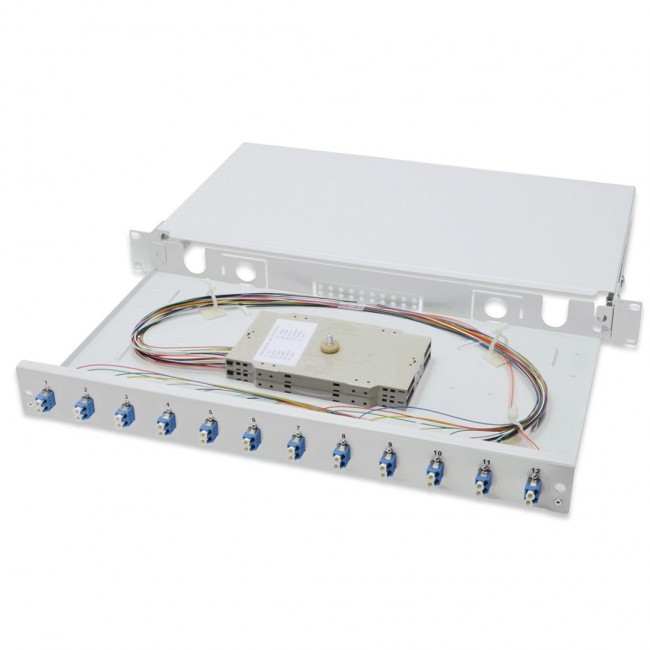 Digitus Fiber Optic Splice Box, Equipped, LC, OS2 Digitus Fiber Optic Splice Box, Equipped, LC, OS2