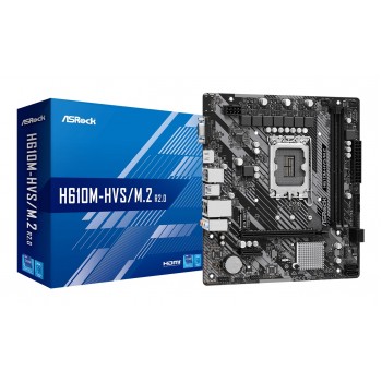 Asrock H610M-HVS/M.2 R2.0 Intel H610 LGA 1700 micro ATX