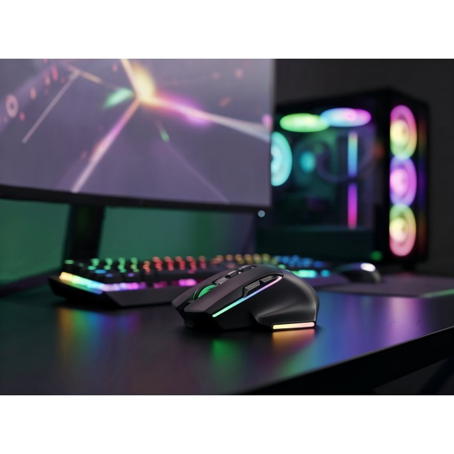 Mars Gaming MMWVECTOR mouse Right-hand RF Wireless + Bluetooth + USB Type-A Optical 12000 DPI