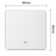 Qoltec 52719 Smart 1-Gang Light Switch | Wi-Fi | Timer | Tuya | Smart life | White