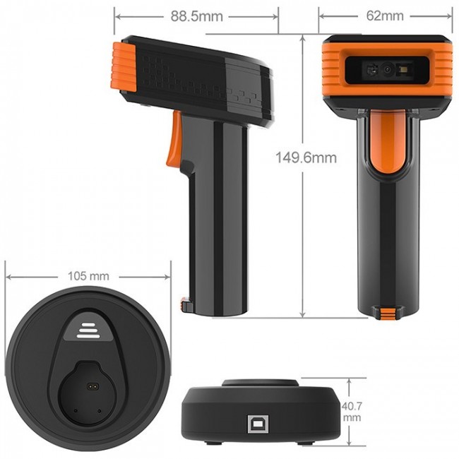 Qoltec 50878 Wireless barcode reader and QR code scanner | 1D 2D | 2.4G | + docking station Qoltec 50878 Wireless barcode reader and QR code scanner | 1D 2D | 2.4G | + docking station