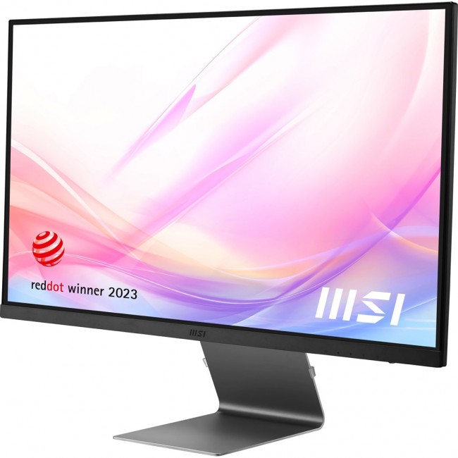 MSI Modern MD271UL 27 Inch Monitor, UHD (3840 x 2160), 60Hz, IPS, 4ms, Adaptive-Sync, 2x HDMI, DisplayPort, USB Type-C, Anti-Glare, Anti-Flicker, Less Blue light, T V Certified, Kensington, Grey