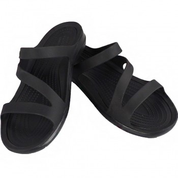 Women's flip-flops Crocs Swiftwater Sandal W black 203998 060 36-37