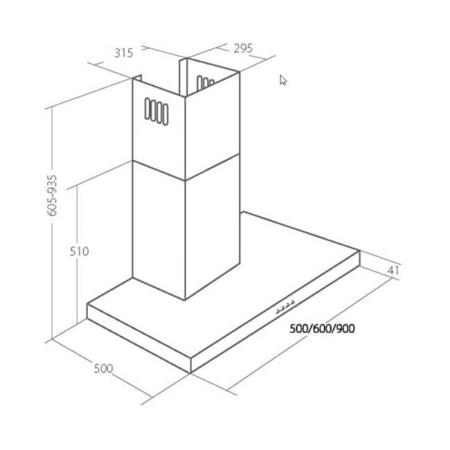 Chimney Hood Akpo WK-4 Feniks Slim Glass 90 Chimney Hood Akpo WK-4 Feniks Slim Glass 90