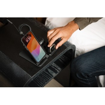 Urban Armor Gear SRGE 3-in-1 Headphones, Smartphone, Smartwatch Black, Grey AC Wireless charging Indoor