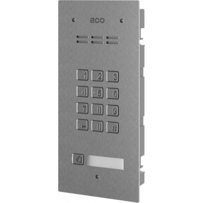 ACO FAM-P-1NPZSACC panel for plaster 1-tenant read brel. combination lock.