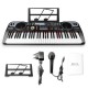MQ 6115L - keyboard with microphone for learning to play, designed for children