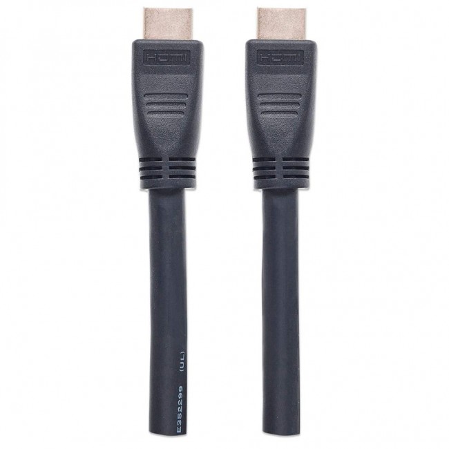 Manhattan HDMI 4K@60Hz Cable with Ethernet - CL3 rated, 10m, Suitable for In-Wall use, For ALL 4K & 1080p/HD uses - when upgrading now or have it ready for when you need it, Male to Male, Black, Ultra HD 4k x 2k, Lifetime Warranty, Premium High Speed Manhattan HDMI 4K@60Hz Cable with Ethernet - CL3 rated, 10m, Suitable for In-Wall use, For ALL 4K & 1080p/HD uses - when upgrading now or have it ready for when you need it, Male to Male, Black, Ultra HD 4k x 2k, Lifetime Warranty, Premium High Speed