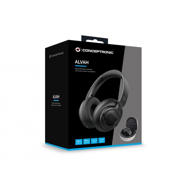 Conceptronic Bluetooth Stereo Headset with Active Noise Cancellation