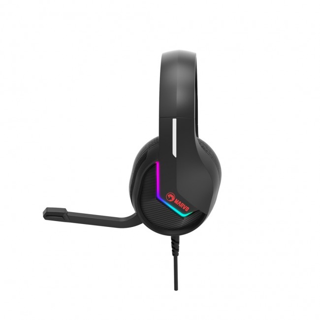 Marvo H8618 Headset Wired Head-band Gaming USB Type-A Black