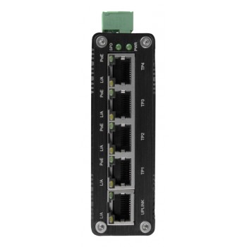 BCS ISP04G01G Gigabit Ethernet (10/100/1000) Power over Ethernet (PoE) Black