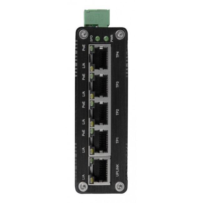 BCS ISP04G01G Gigabit Ethernet (10/100/1000) Power over Ethernet (PoE) Black