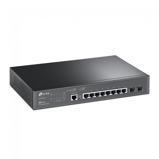 TP-Link JetStream 8-Port Gigabit L2+ Managed Switch with 2 SFP Slots TP-Link JetStream 8-Port Gigabit L2+ Managed Switch with 2 SFP Slots