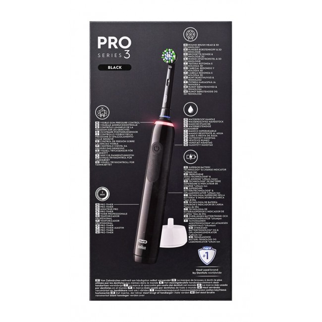 Oral-B Pro 3 Pro3 3000 Adult Rotating-oscillating toothbrush Black