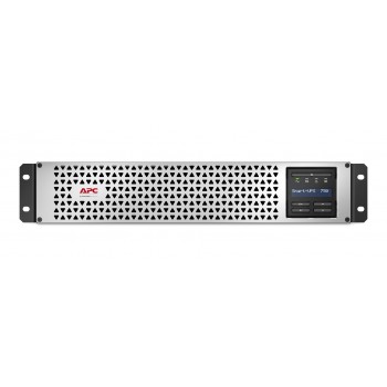 APC Smart-UPS, Line Interactive, 750VA, Lithium-ion, Rack/Tower, 2U, 230V, 6x IEC C13 outlets, SmartConnect Port+SmartSlot, Short Depth, AVR, LCD
