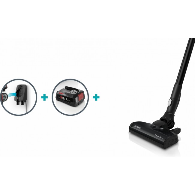 Bosch Serie 6 BBS611LAG stick vacuum/electric broom 2-in-1 stick vacuum Battery Dry Bagless 0.3 L Blue 2.5 Ah Bosch Serie 6 BBS611LAG stick vacuum/electric broom 2-in-1 stick vacuum Battery Dry Bagless 0.3 L Blue 2.5 Ah