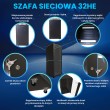 Extralink Rackmount cabinet 32U 600x1000 Black standing