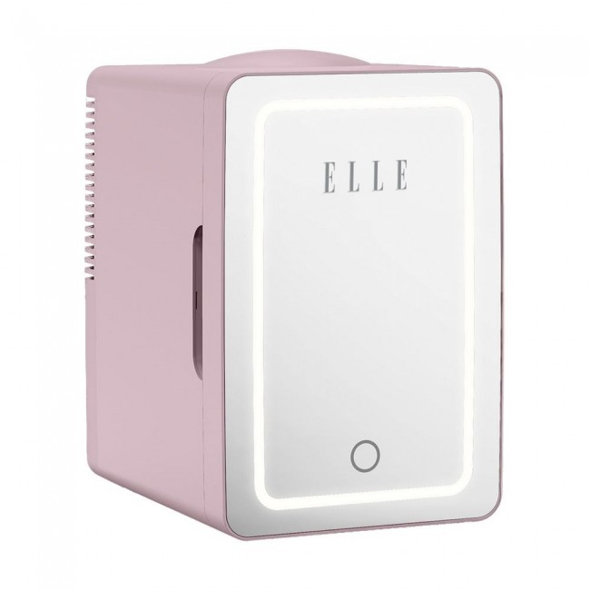 ELLE Home ESDAF01PUEU 6L Mini Fridge with LED Makeup Mirror Purple ELLE Home ESDAF01PUEU 6L Mini Fridge with LED Makeup Mirror Purple