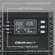 Qoltec 52281 uninterruptible power supply (UPS) Double-conversion (Online) 2 kVA 2000 W 3 AC outlet(s)