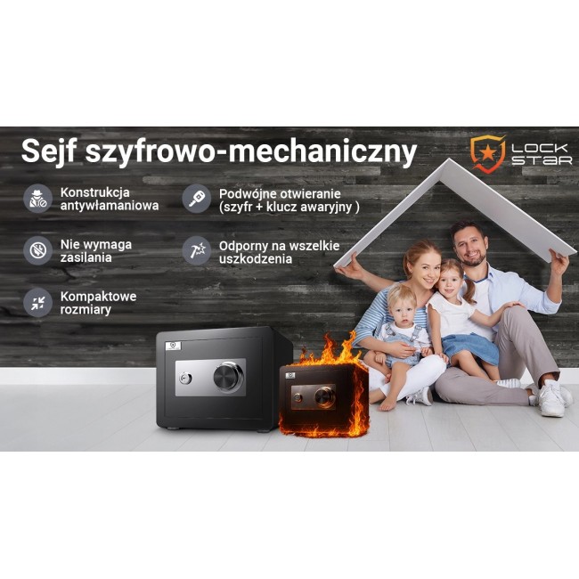 Extralink Lock Star M-30 | Cipher-Mech. Safe Extralink Lock Star M-30 | Cipher-Mech. Safe