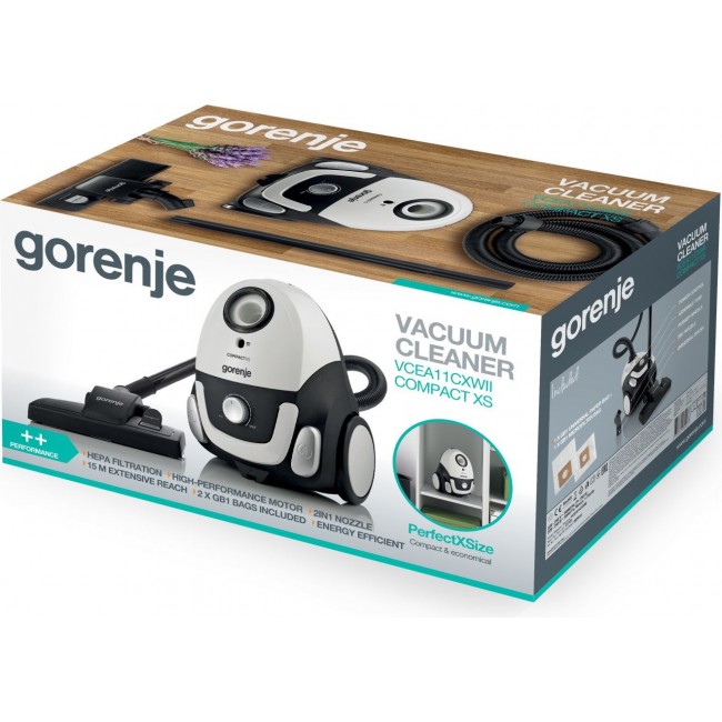 Gorenje VCEA11CXWII 2 L Cylinder vacuum Dry 750 W Dust bag