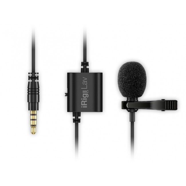IK Multimedia iRig Mic Lav Black Clip-on microphone IK Multimedia iRig Mic Lav Black Clip-on microphone