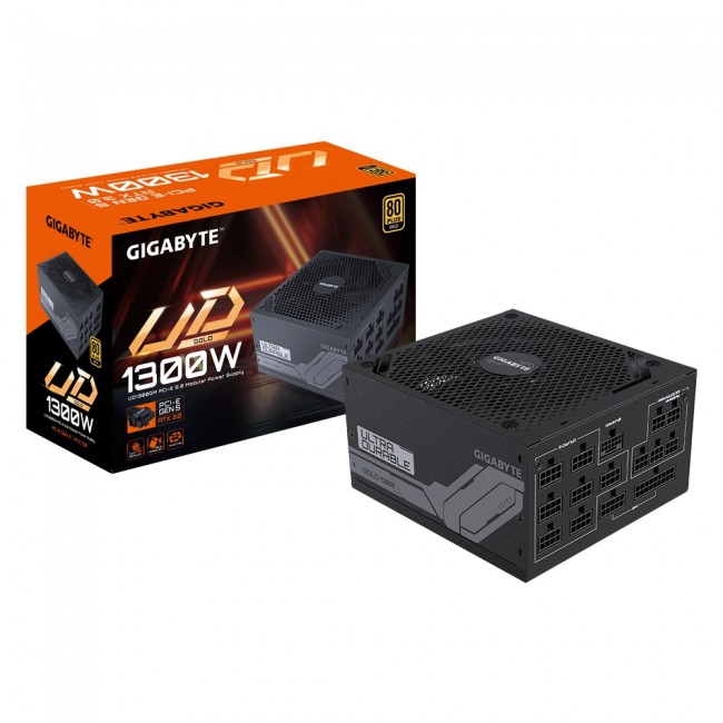GIGABYTE UD1300GM PG5 power supply unit 1300 W 20+4 pin ATX ATX Black GIGABYTE UD1300GM PG5 power supply unit 1300 W 20+4 pin ATX ATX Black