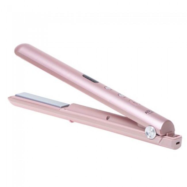 Adler Cordless Hair Straightener | AD 2327 | Ceramic heating system | Display LED | Temperature (min) 160 C | Temperature (max) 220 C | Pink