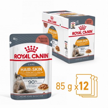 ROYAL CANIN Hair & Skin Care - wet cat food - 12x85g