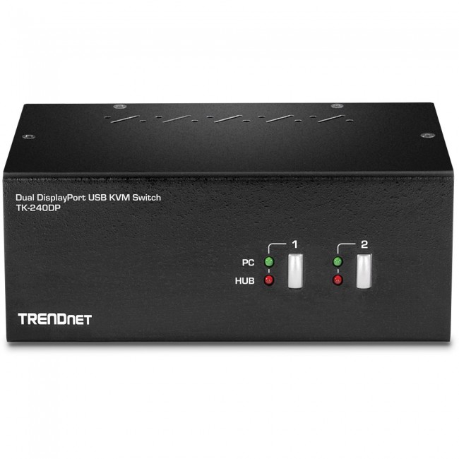 Trendnet TK-240DP KVM switch Black Trendnet TK-240DP KVM switch Black