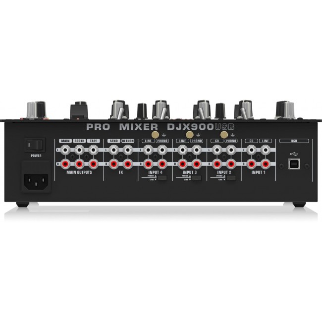 Behringer DJX900USB - professional 5-Channel DJ Mixer with INFINIUM 'Contact-Free' VCA Crossfader, Advanced Digital Effects and USB/Audio Interface