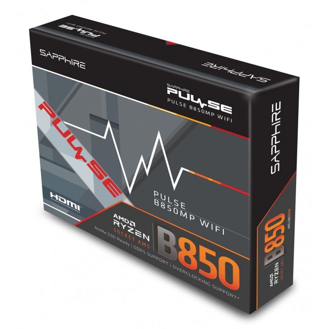 Sapphire PULSE B850M WIFI AMD B850 Socket AM5 micro ATX