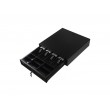 Equip Cash Register Drawer for Point of Sale (POS) System, 4 Bill/8 Coin Compartments, Removable Coin Slots, RJ11 connector