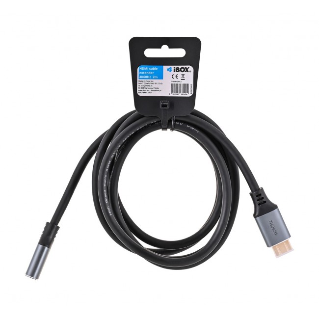 IBox ITVFMHD012 HDMI to HDMI 4K extension cable with gold plug 2 m