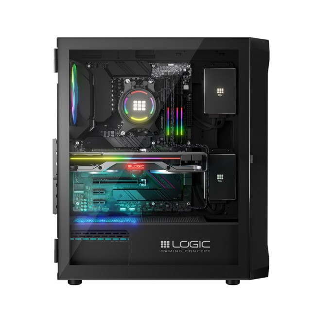 Logic PORTOS ARGB MINIDI USB 3.0 Case Black
