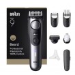 Braun BeardTrimmer 9 BT9520 beard trimmer Battery 52 2 cm Wet & Dry Black, Grey