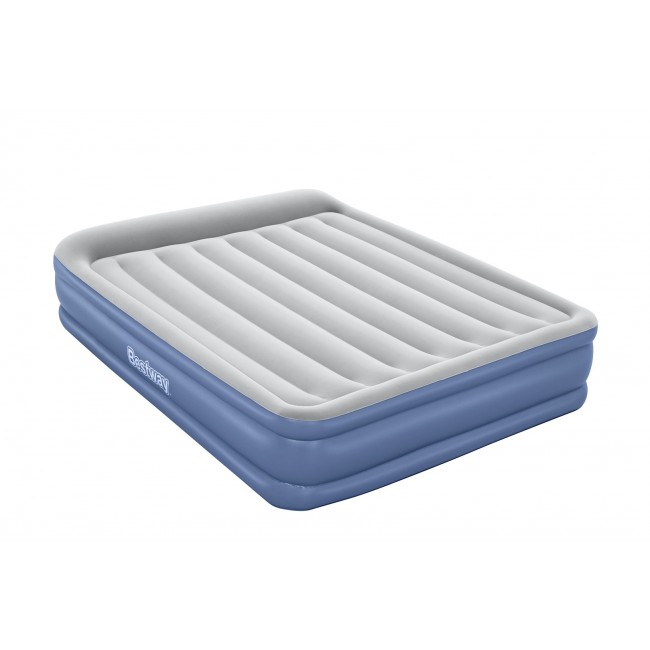 Bestway Tritech Air Mattress Queen with Built-in AC Pump and Antimicrobial Coating 2.03 m x 1.52 m x 46 cm