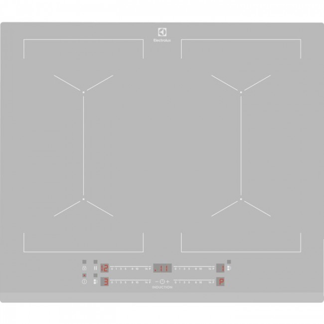 Electrolux EIV64440BS Silver Built-in 60 cm Zone induction hob 4 zone(s)