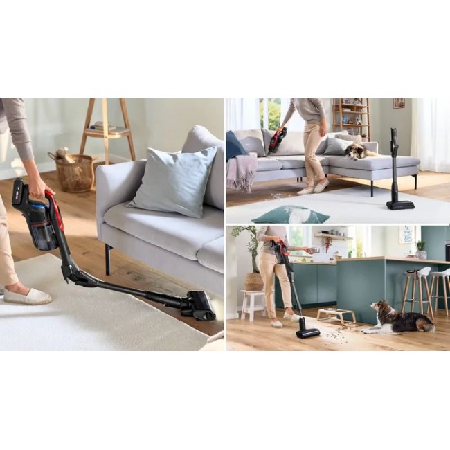 Bosch BCS1041PET stick vacuum/electric broom Battery Dry HEPA Bagless 0.4 L 23.5 W Black, Red 4 Ah Bosch BCS1041PET stick vacuum/electric broom Battery Dry HEPA Bagless 0.4 L 23.5 W Black, Red 4 Ah