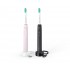 Philips 3100 series HX3675/15 2-pack sonic electric toothbrushes - black & pink