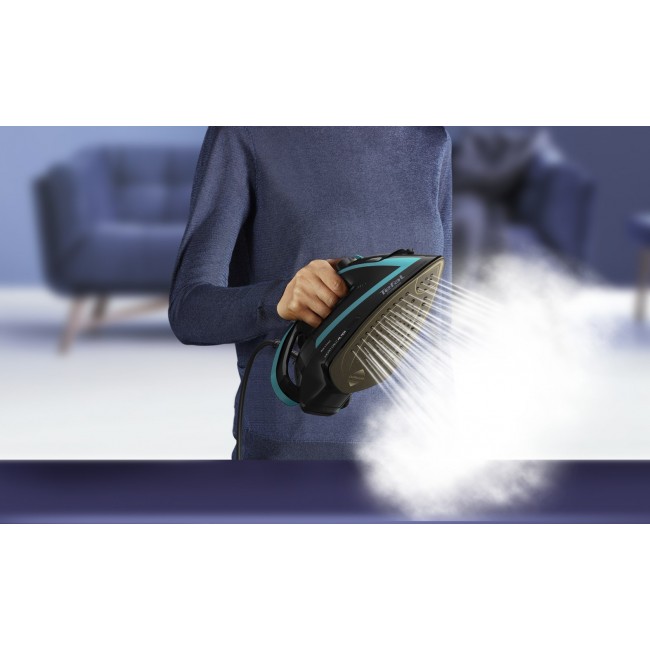 Tefal Puregliss FV8066 Dry & Steam iron Durilium AirGlide Autoclean soleplate 3000 W Black, Blue Tefal Puregliss FV8066 Dry & Steam iron Durilium AirGlide Autoclean soleplate 3000 W Black, Blue