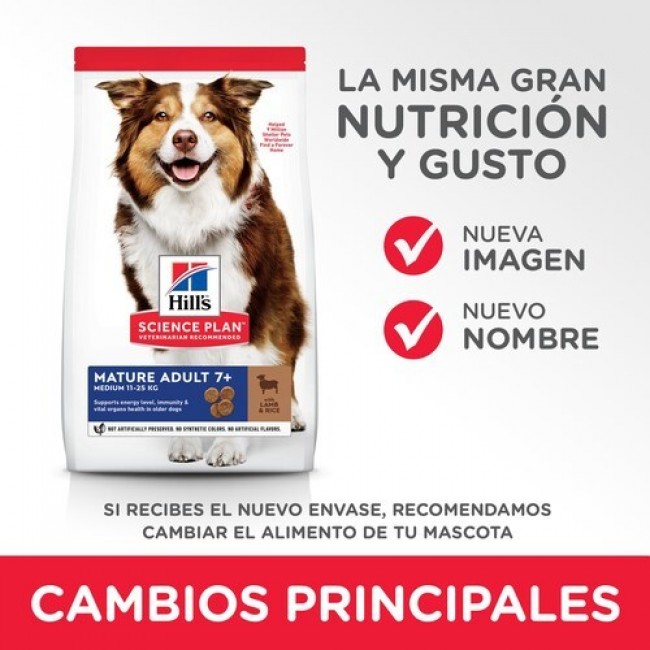 HILL'S Science Plan Mature Adult Medium Lamb and rice - dry dog food - 2.5 kg HILL'S Science Plan Mature Adult Medium Lamb and rice - dry dog food - 2.5 kg