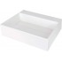 Granite countertop washbasin with a place for a tap - with a grille Granite countertop washbasin with a place for a tap - with a grille
